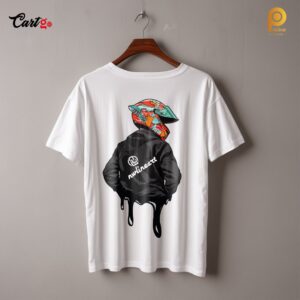 Cyber Biker Dripping Artwork Graphic T-shirt
