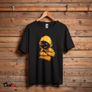 Anonymous Yellow Hoodie Character Graphic T-shirt